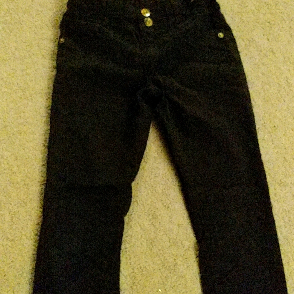 Girls large black demin jeans